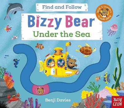 Bizzy Bear Find and Follow: Under the Sea: with 4 sliding counters